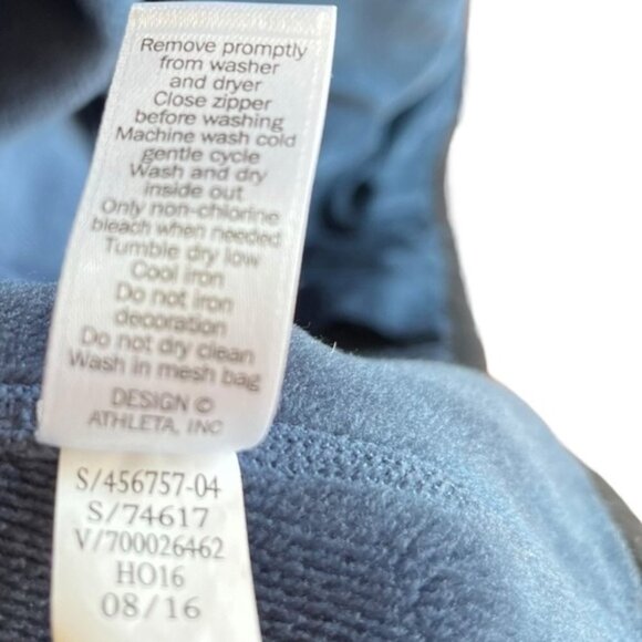 Athleta Daybreak Hooded Jacket Size Small Heather Blue - Picture 13 of 14